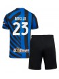 Inter Milan Nicolo Barella #23 Hjemmedraktsett Barn 2024-25 Korte ermer (+ bukser)